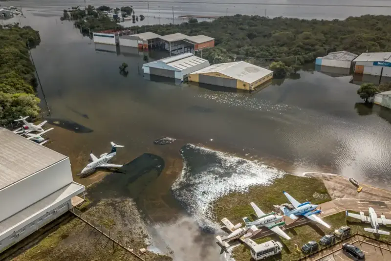 Aeroporto Salgado Filho, Aeroporto De Porto Alegre, Rs, Rio Grande Do Sul, Enchentes. Chuvas Foto Agência Brasil